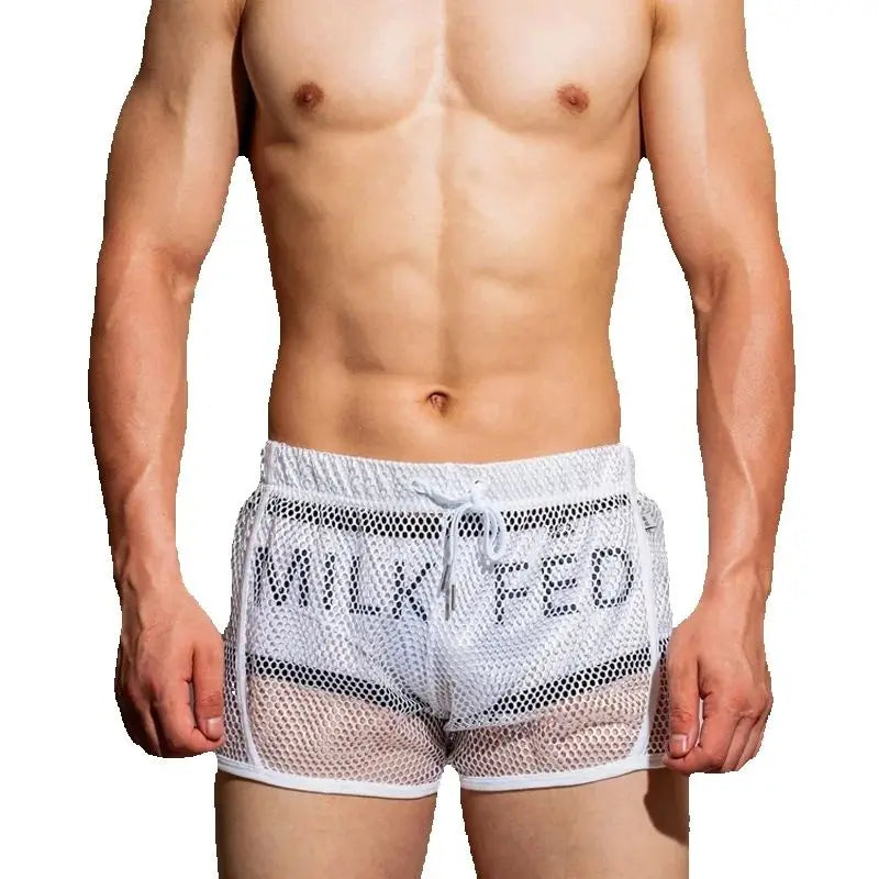 Loose Fit Sexy Mesh Boxers