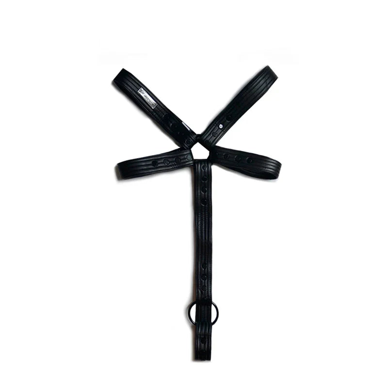 Sexy PU Leather Cock Ring Penis Harness