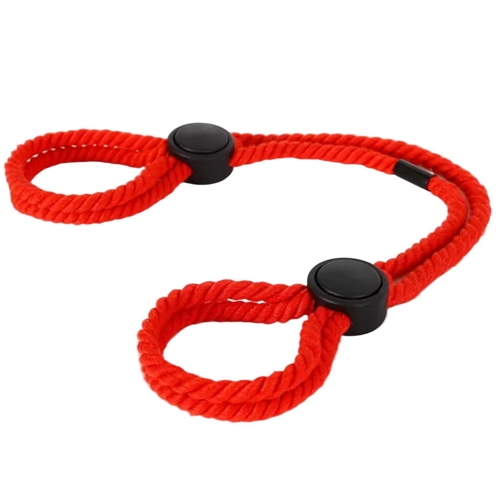 Cotton Rope Cuffs Red