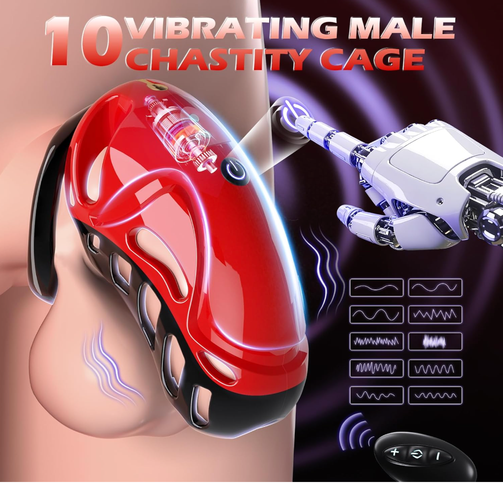 App Controlled Vibrating Chastity Cage