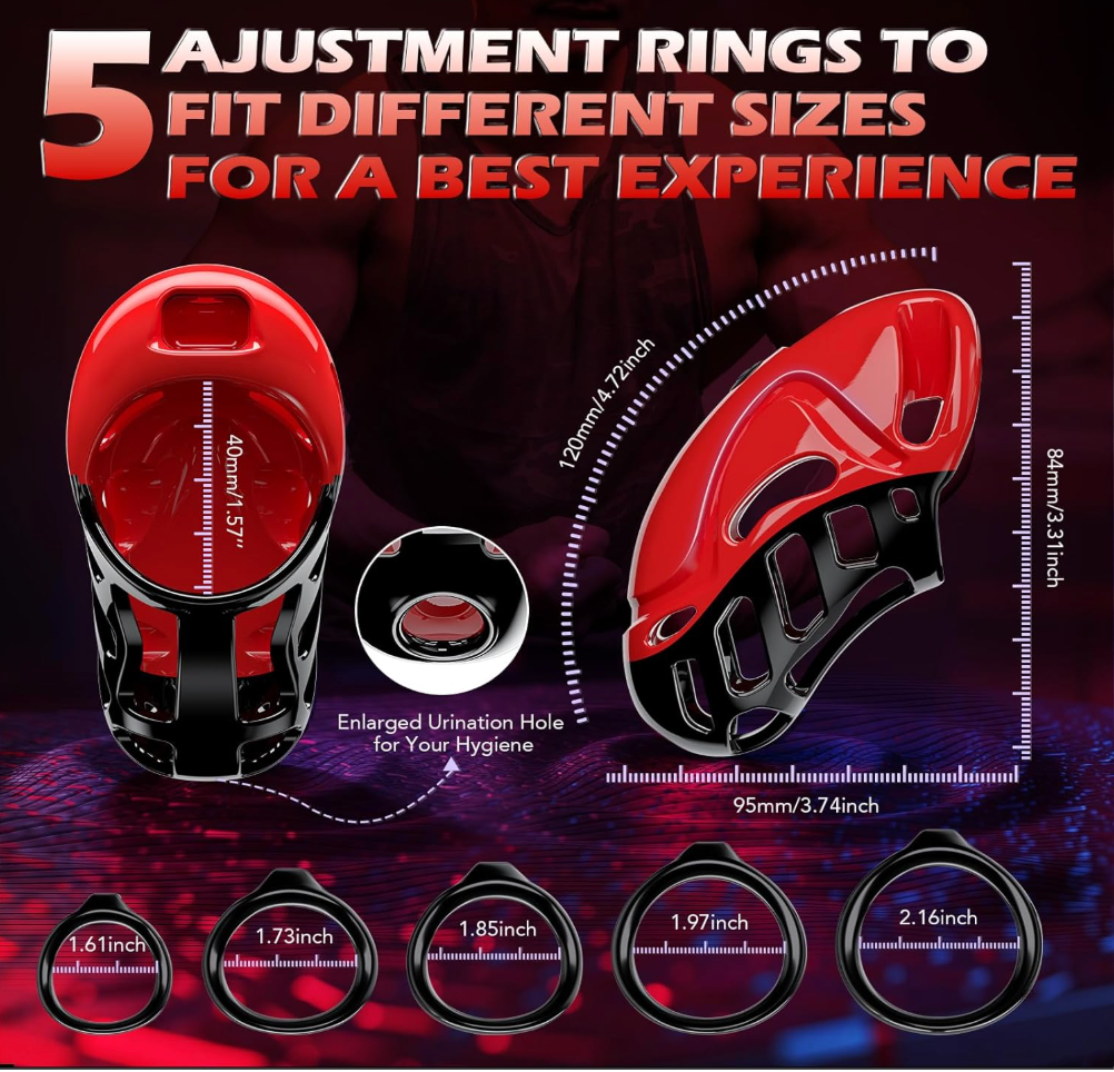 App Controlled Vibrating Chastity Cage