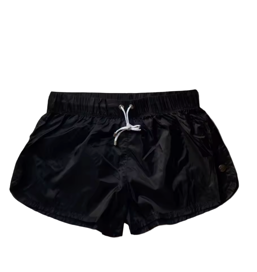 Dog & Master Low Waist Translucent Shorts Black