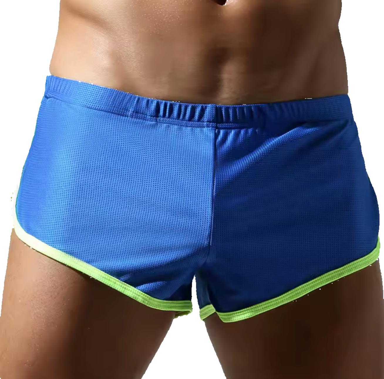 Mesh Shorts With Pouch Blue/Green