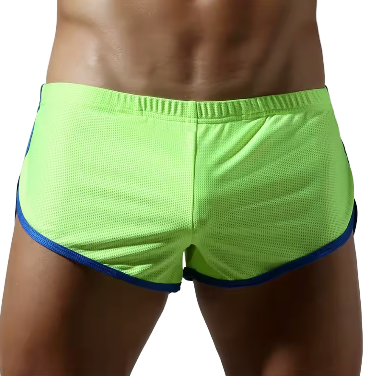 Mesh Shorts With Pouch Green/Blue