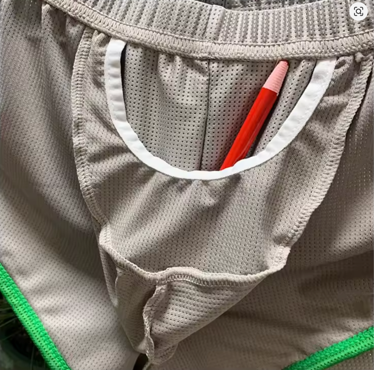 Mesh Shorts With Pouch Blue/Red