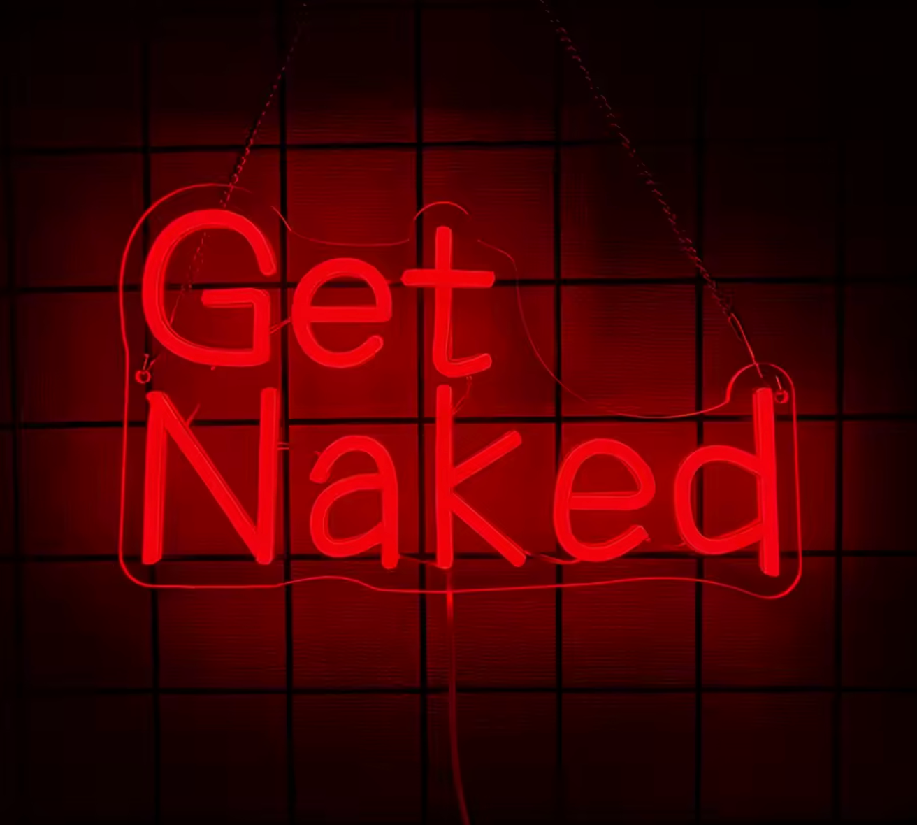 Neon Get Naked Sign
