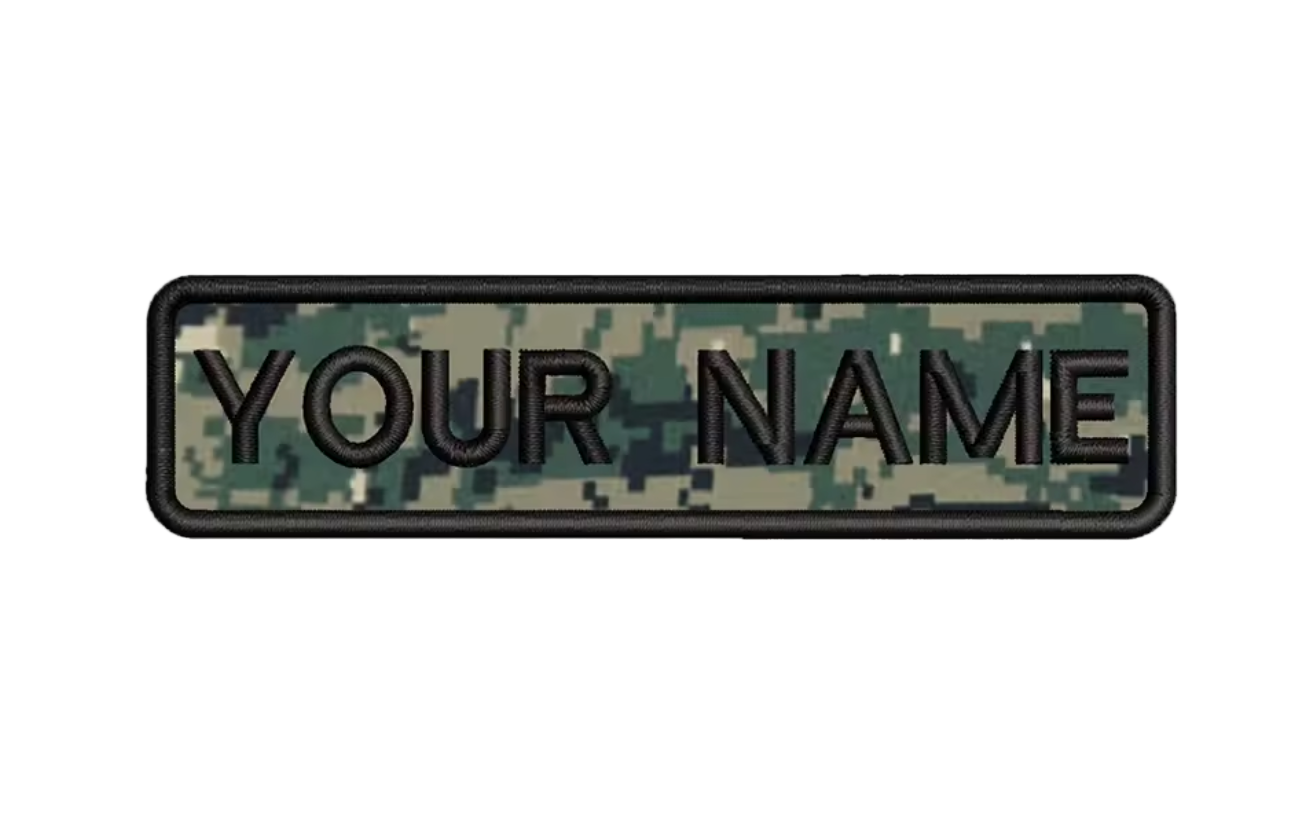 Custom Patch 10cmX2.5cm Camo/Block