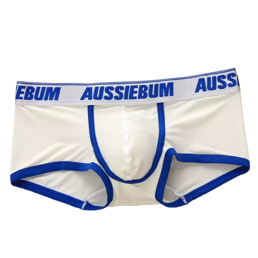 Aussiebum Mesh Trunks White/Blue