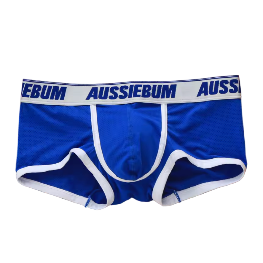 Aussiebum Mesh Trunks Blue/White