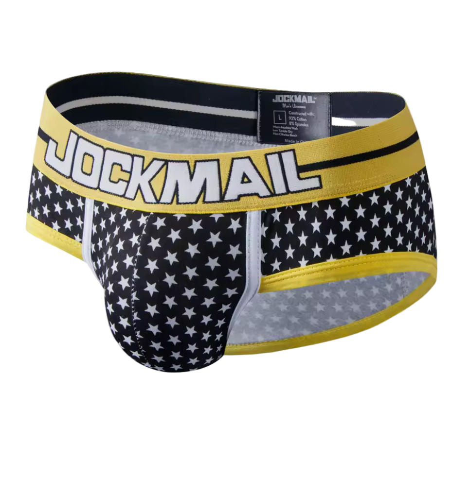 Jockmail Classic Briefs Black With Stars