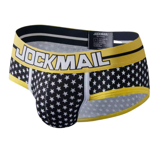 Jockmail Classic Briefs Black With Stars