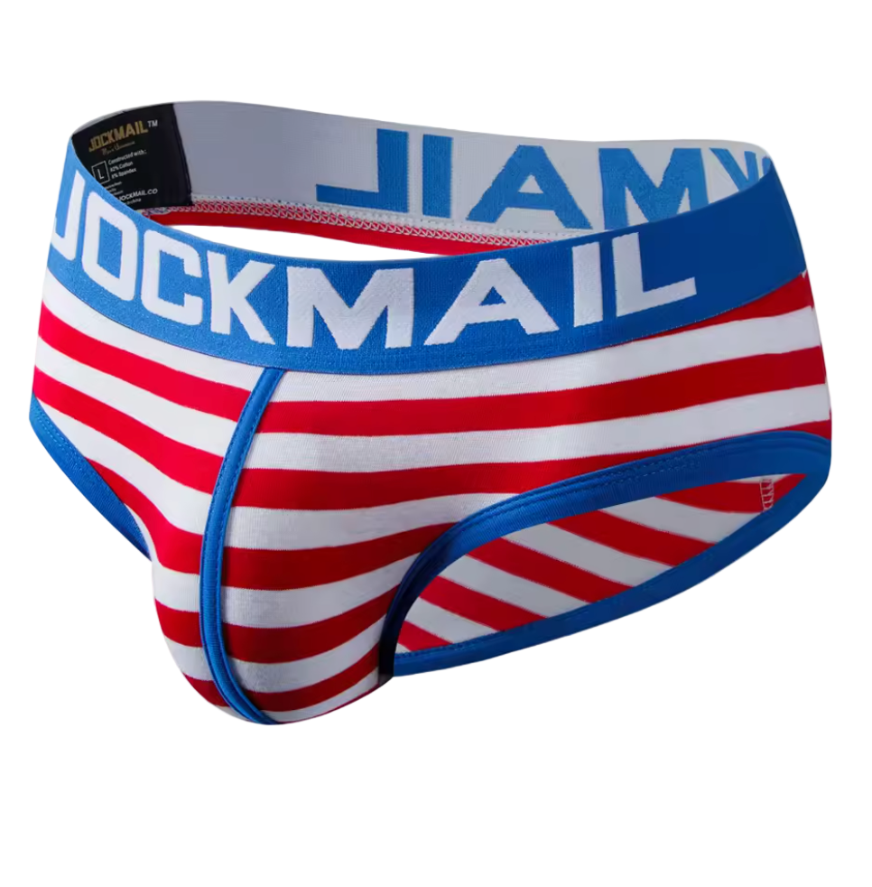 Jockmail Classic Briefs Red/White Stripes