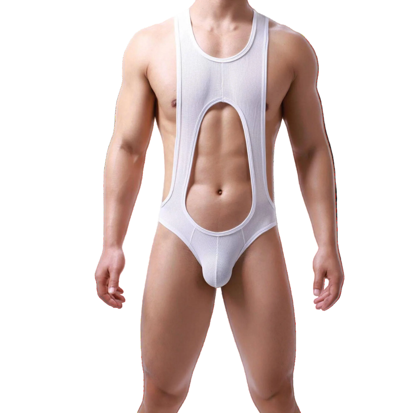 Open Back Singlet Deep White