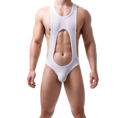 Open Back Singlet Deep White