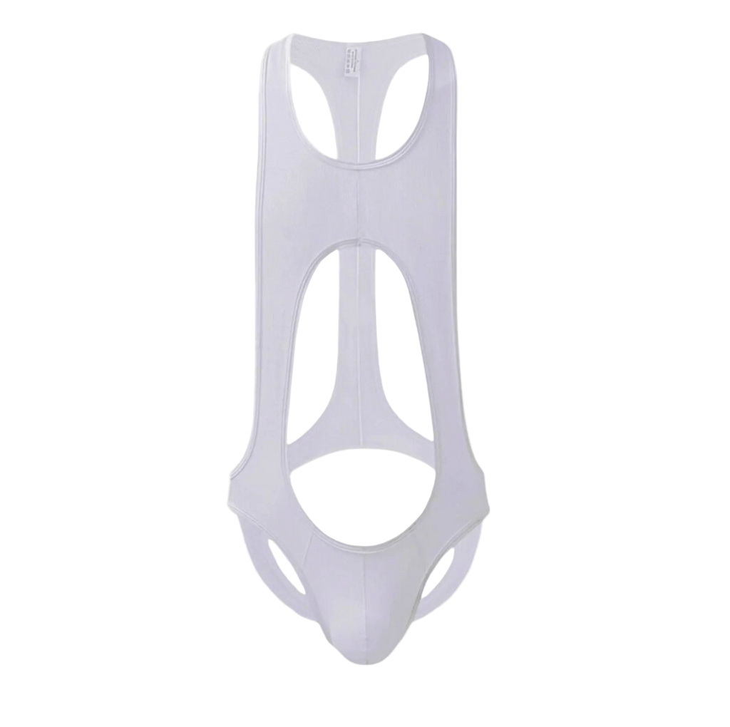 Open Back Singlet Deep White