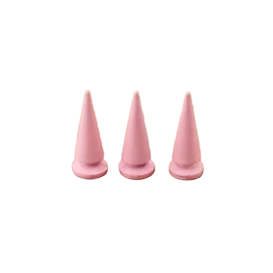 Metal Pup Hood Spikes 10 Pack Pink 10x24mm