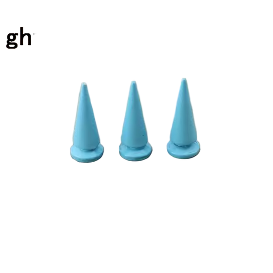 Metal Pup Hood Spikes 10 Pack Sky Blue 10x24mm