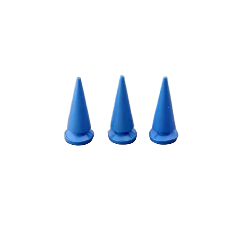 Metal Pup Hood Spikes 10 Pack Blue 10x24mm