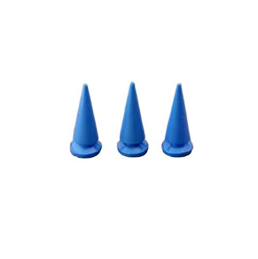 Metal Pup Hood Spikes 10 Pack Blue 10x24mm
