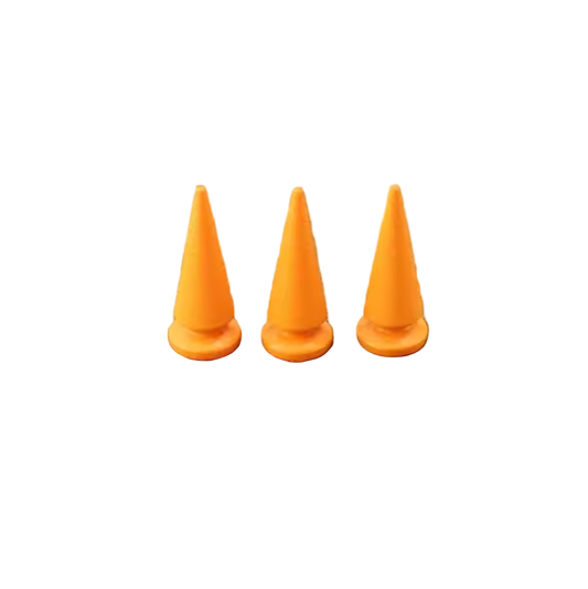 Metal Pup Hood Spikes 10 Pack Orange 10x24mm