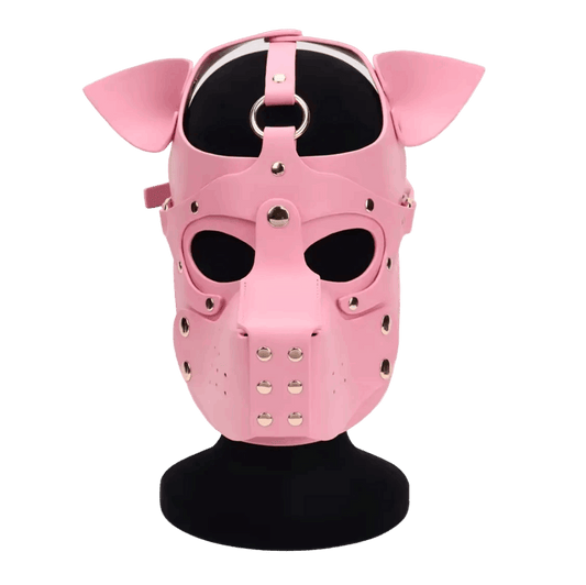 PU Leather Harness Hood