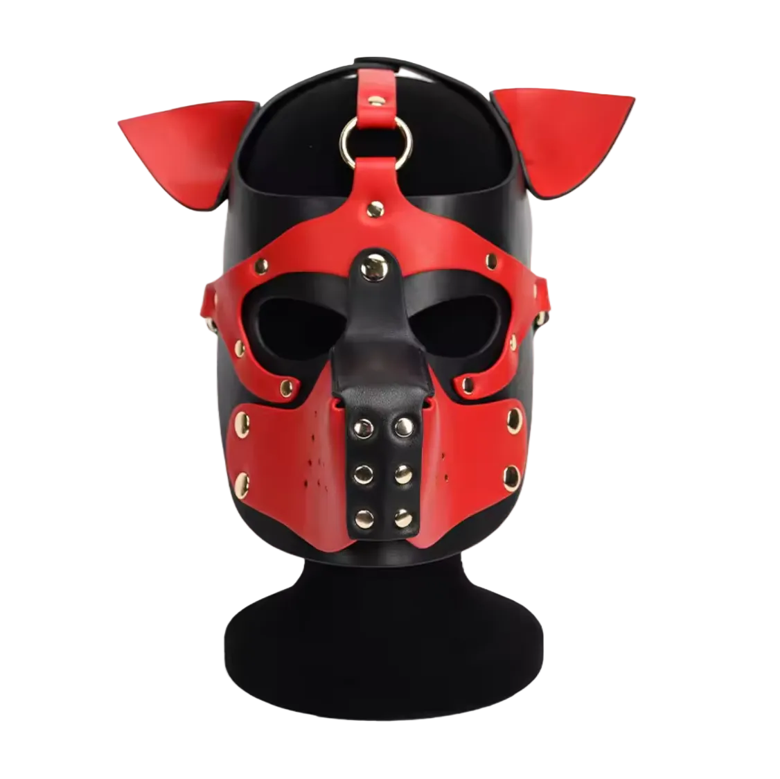 PU Leather Harness Hood