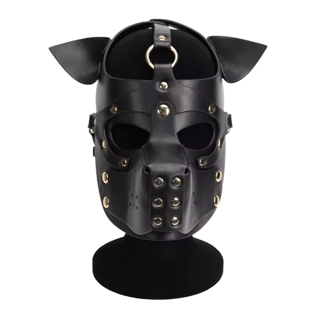 PU Leather Harness Hood