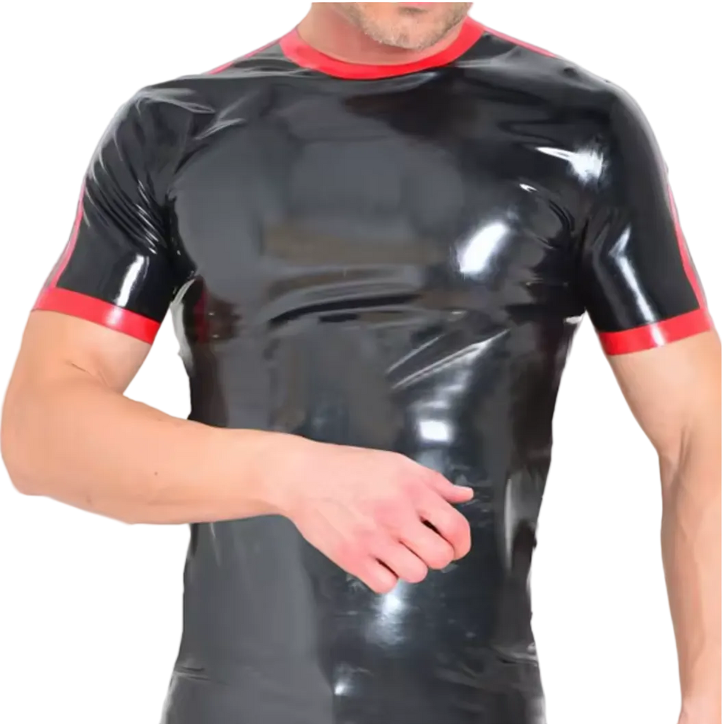 Latex T-Shirt With Trims