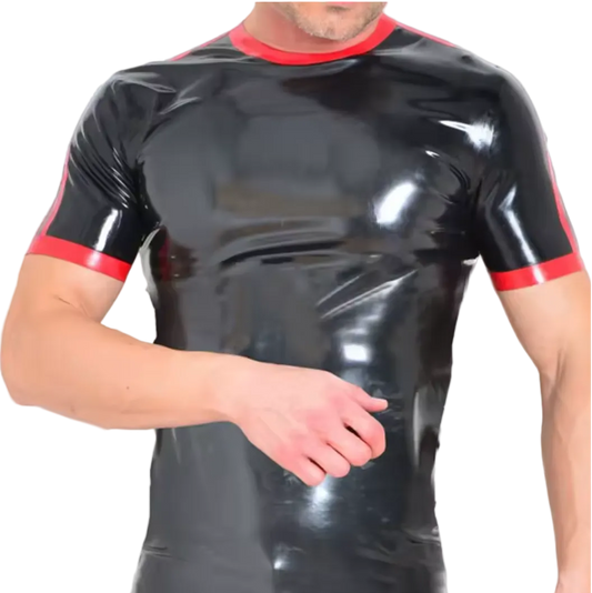 Latex T-Shirt With Trims