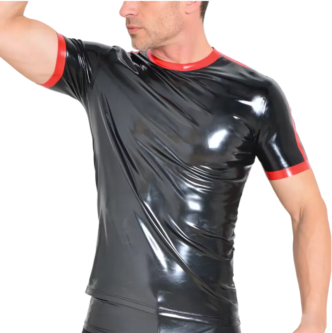 Latex T-Shirt With Trims