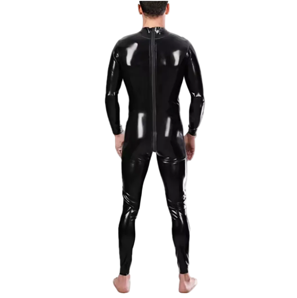 Latex Catsuit With Backzip