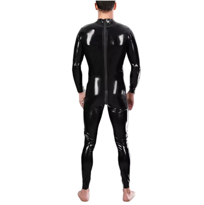 Latex Catsuit With Backzip