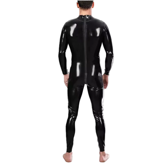 Latex Catsuit With Backzip