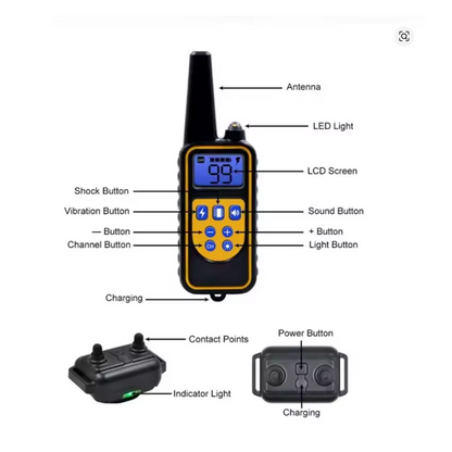 Electric Shock Collar (800m) Black