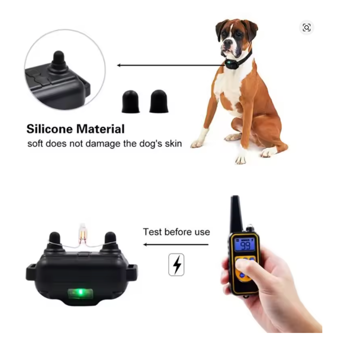 Electric Shock Collar (800m) Black