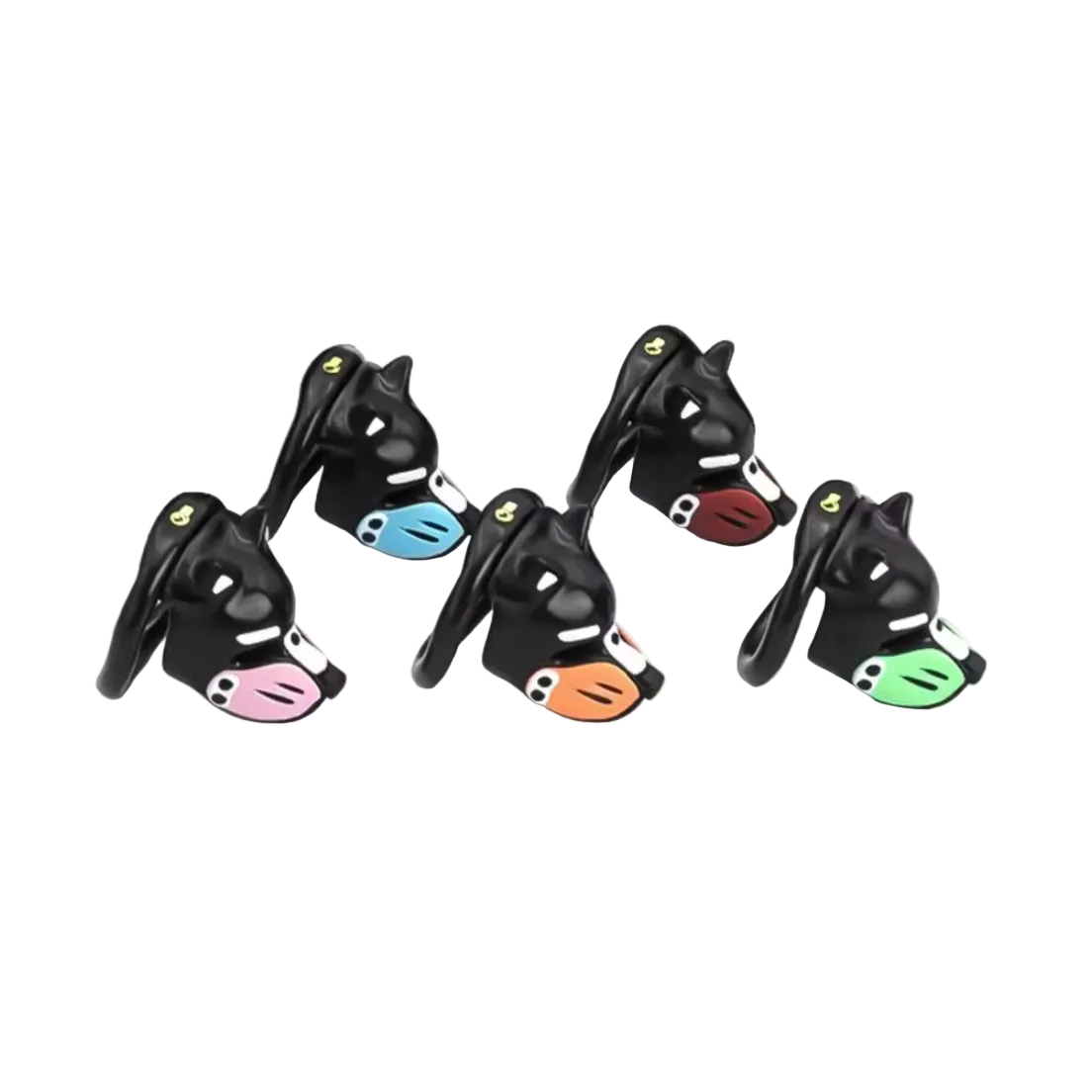 Pup Hood Chastity Cage Red
