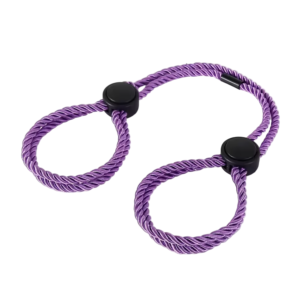 Cotton Rope Cuffs Purple