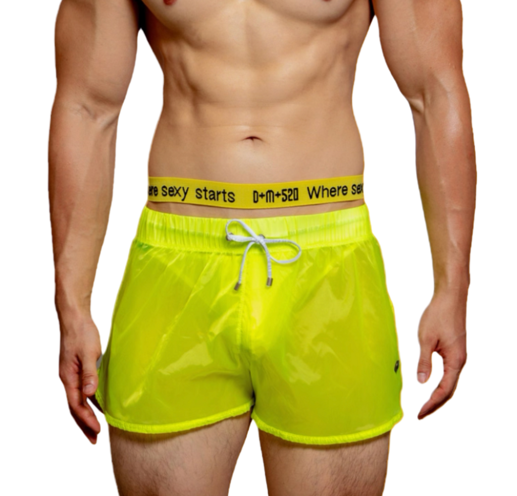 Dog & Master Low Waist Translucent Shorts Green