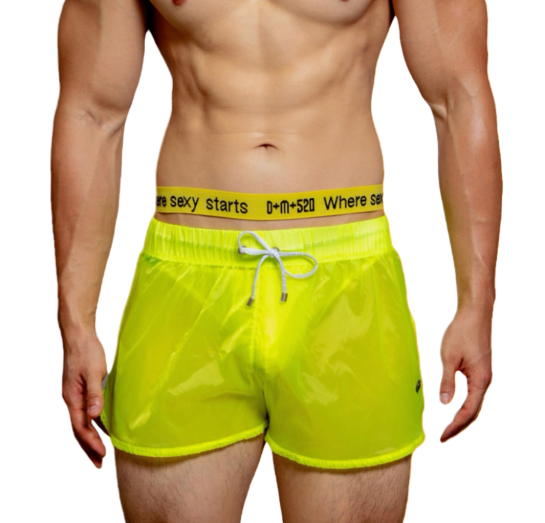 Dog & Master Low Waist Translucent Shorts Green