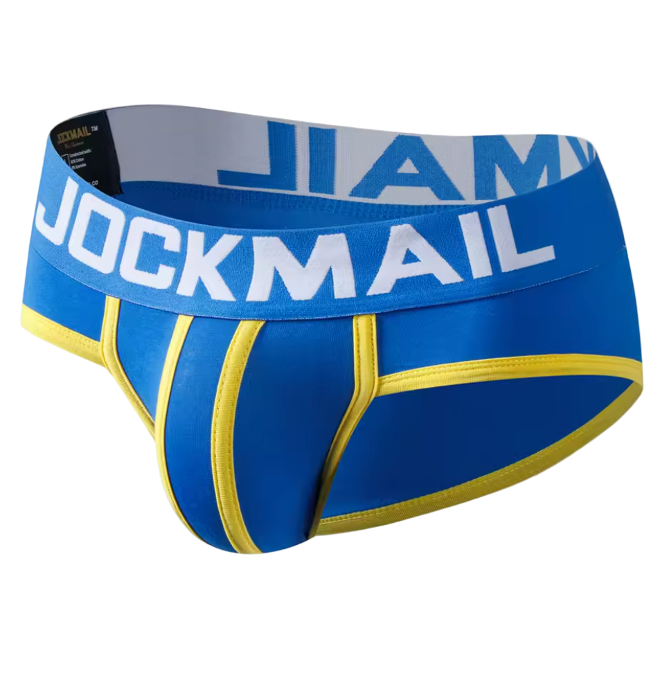 Jockmail Classic Briefs Blue/Yellow