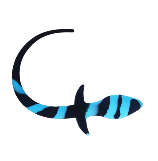 RUFF GEAR Silicone Swirl Pup Tail Blue
