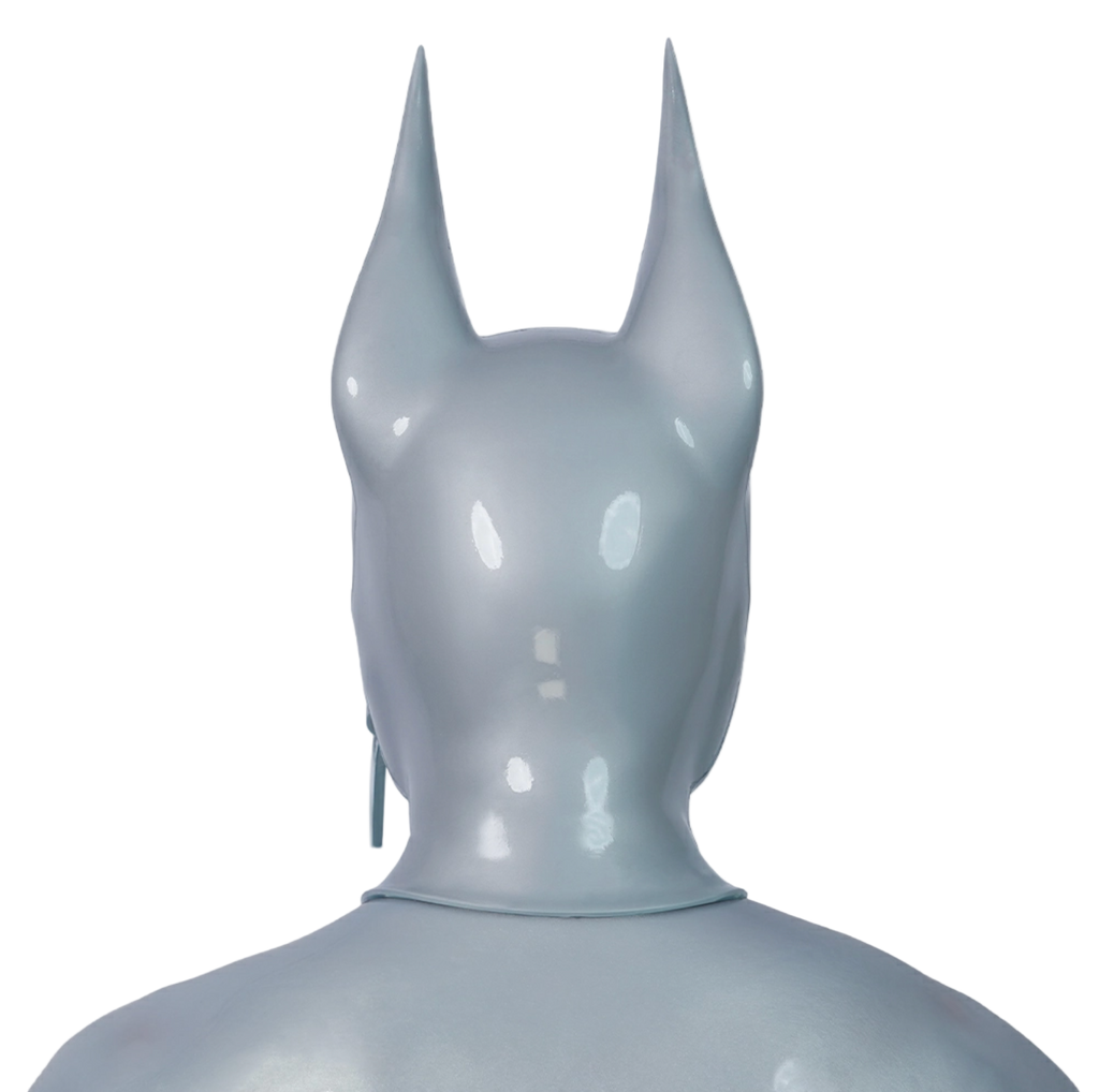 Furrjoi Zipper Dog Hood Silver Perforated Eyes