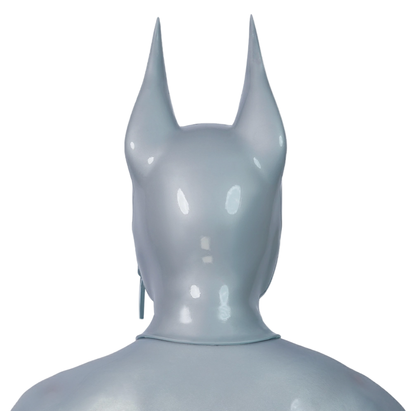 Furrjoi Zipper Dog Hood Silver Perforated Eyes