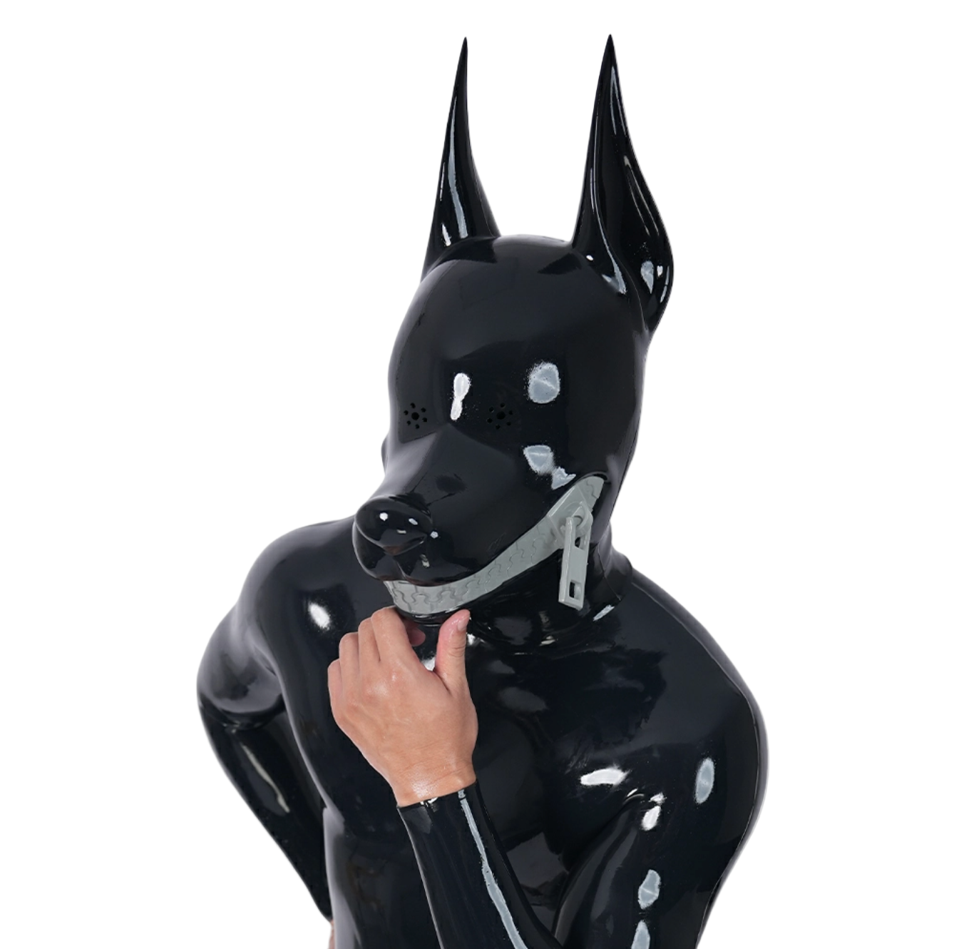 Furrjoi Zipper Dog Hood Perforated Eyes