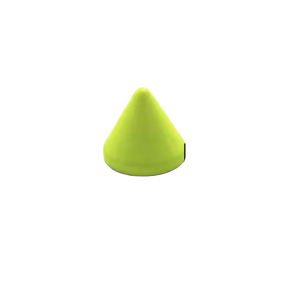 Metal Pup Hood Spikes 10 Pack Cyan 8x7.5mm