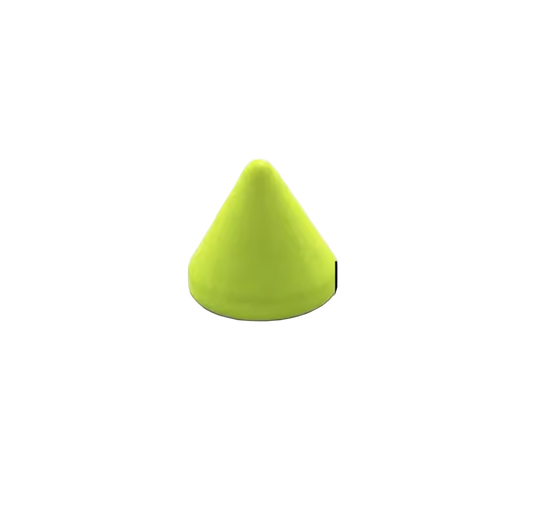 Metal Pup Hood Spikes 10 Pack Cyan 8x7.5mm