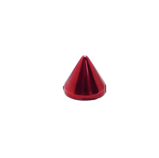 Metal Pup Hood Spikes 10 Pack Metalic Red 8x7.5mm