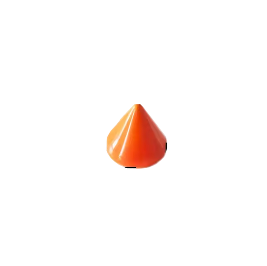 Metal Pup Hood Spikes 10 Pack Orangem8x7.5mm