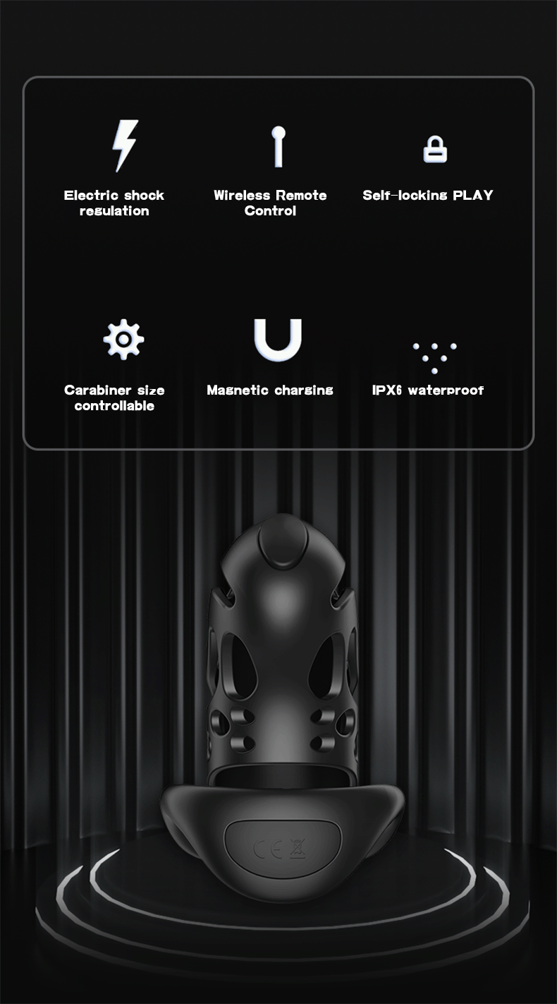Remote Control Shock Chastity Cage