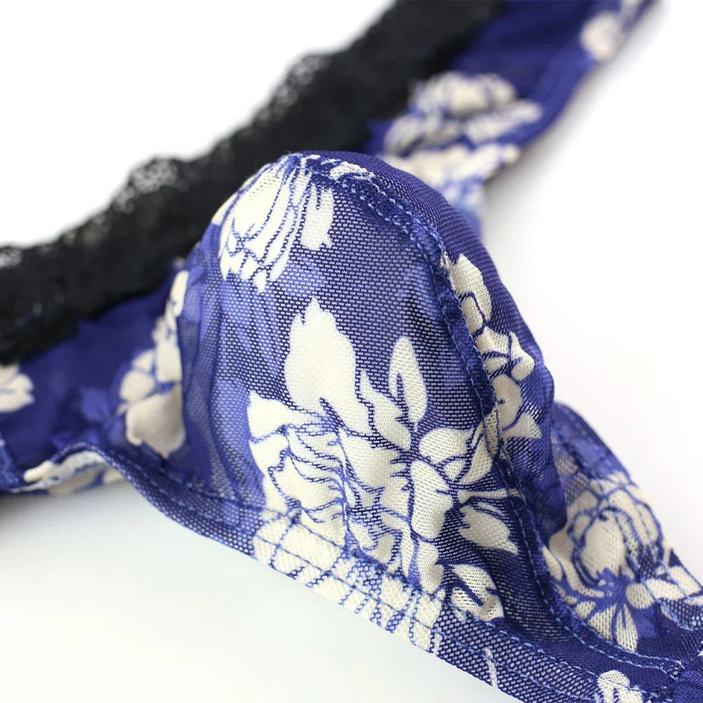 Floral Fantasy Lace Men's Thong